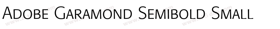 Adobe Garamond Semibold Small Caps & Oldstyle Figures字体转换